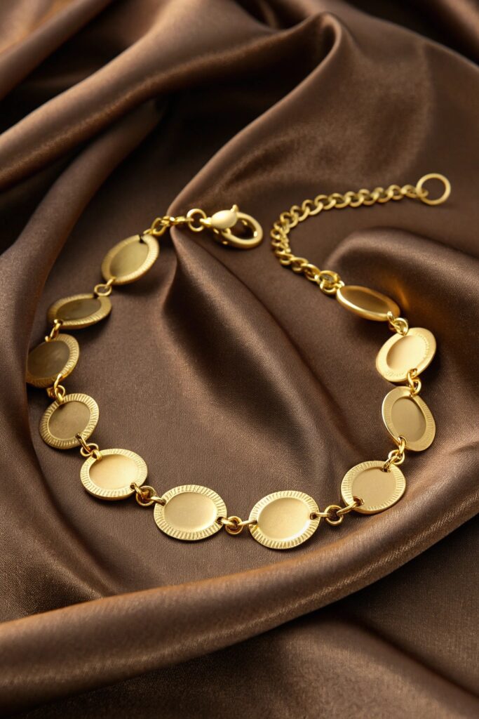 Gold Disc Bracelet