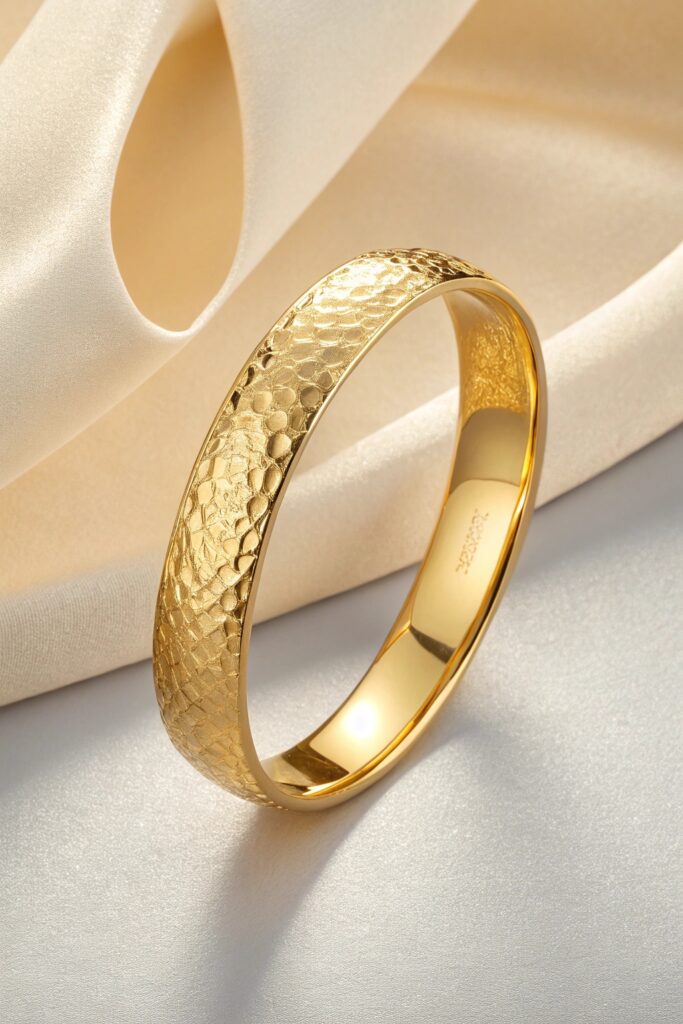 Hammered Finish Gold Bracelet bg should have nice bg