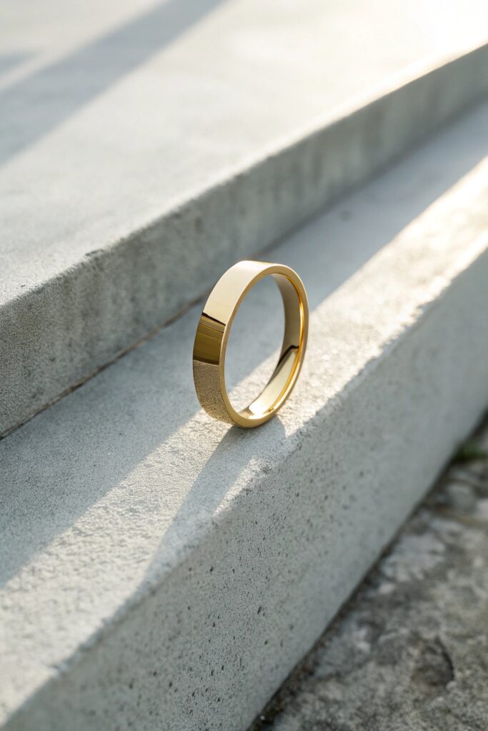 Knife-Edge Ring in Yellow Gold