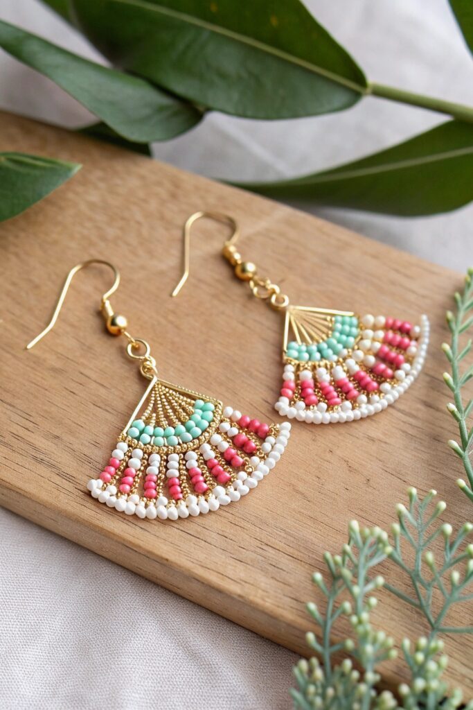 Minimal Fan Earring