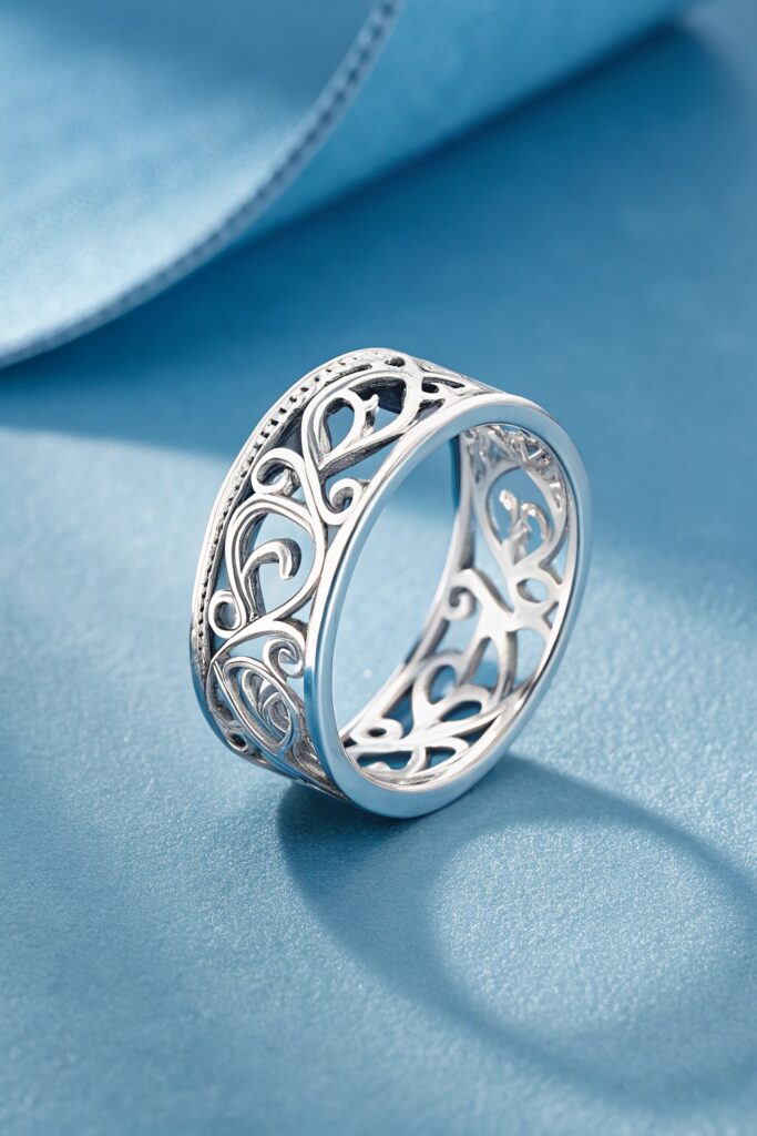 Negative Space Ring in Sterling Silver