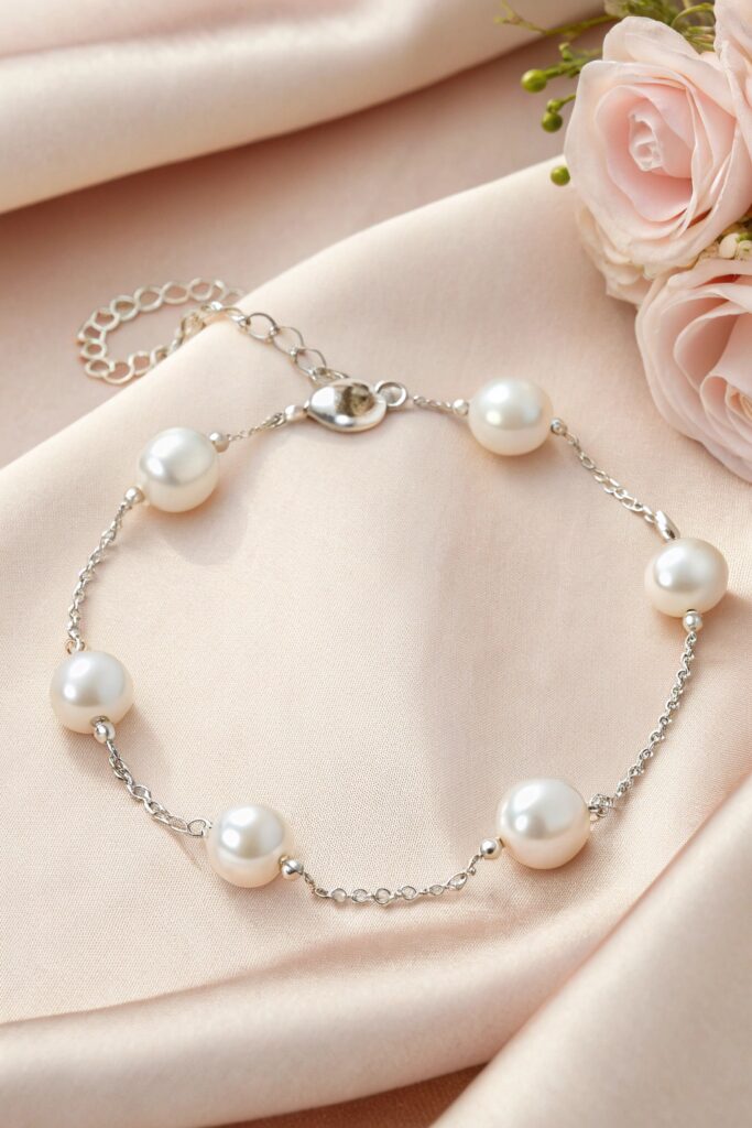 Pearl Accent Bracelet on Fine Chain