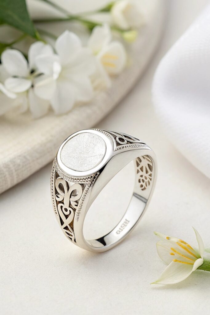 Signet Ring with Negative Space Cutout