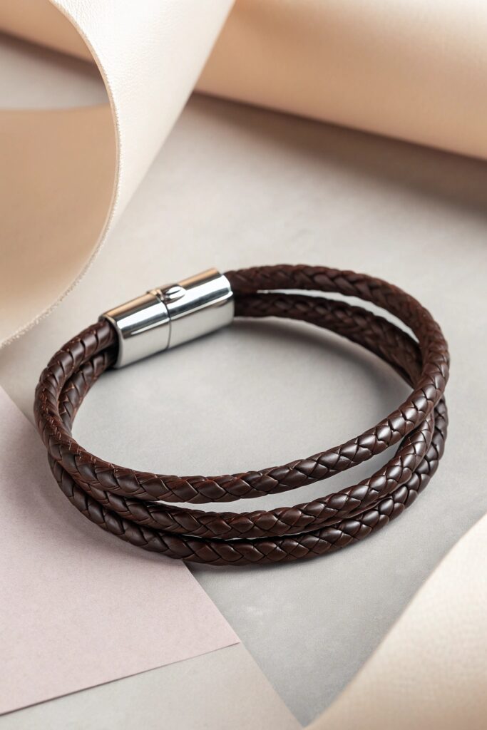 Slim Leather Wrap Bracelet
